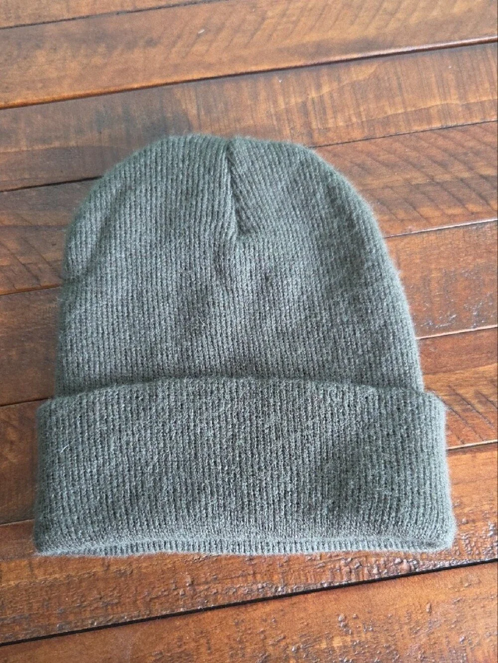 Carhartt Olive Knit Cuffed Beanie with Logo Patch Youth